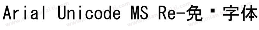 Arial Unicode MS Re字体转换